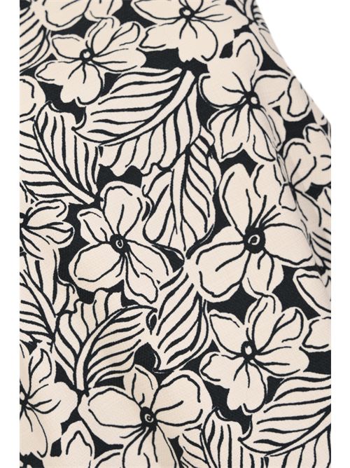 Abito A-line WKDGIALLO in stuoia di cotone stampato WEEKEND MAX MARA | 2615221122600003